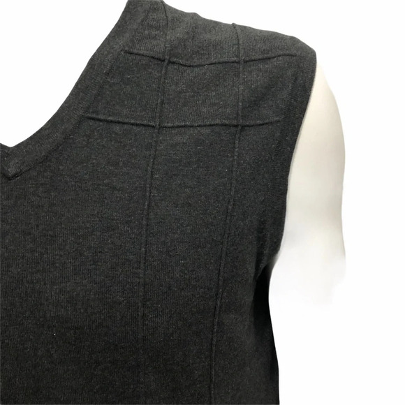 Men’s Mexx V-Neck Charcoal Sweater Vest Grey Size Large - Picture 4 of 5